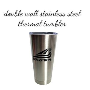 NIB Double Wall Stainless Steel Thermal Tumbler With Lid